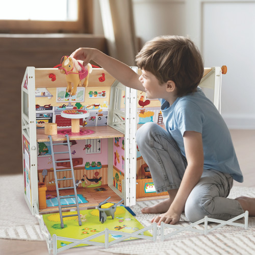 HAPE PONY CLUB RANCH PLAYSET WITH ACCESSORIES
