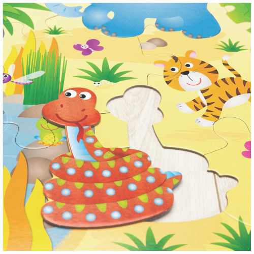 GALT TOYS, GIANT FLOOR PUZZLE - JUNGLE, FLOOR PUZZLES FOR KIDS, AGES 3 YEARS PLUS