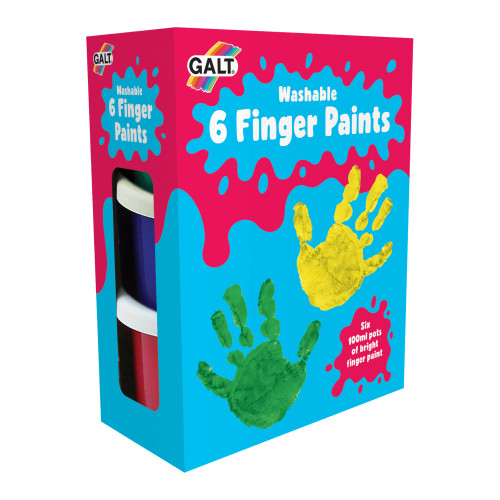 GALT TOYS, YOUNG ART 6 FINGER PAINTS, WASHABLE (ARTS & CRAFTS, DRAWING & PAINTING)
