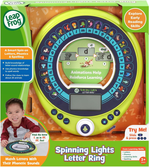 LEAPFROG SPINNING LIGHTS LETTER RING