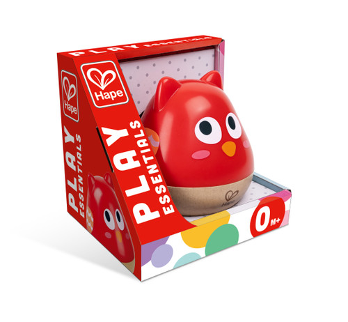 HAPE OWL MUSICAL WOBBLER, 0M+, RED