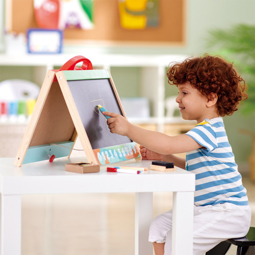 HAPE - FOLDABLE DOUBLE-SIDE TABLETOP STORE & GO EASEL