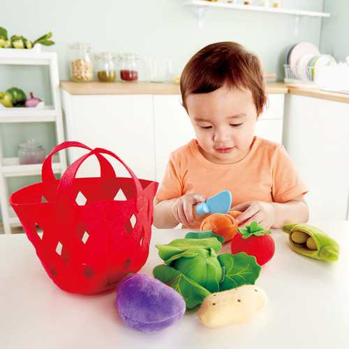 HAPE TODDLER VEGETABLE BASKET KITCHEN & FOOD PLAYSET HAPE TODDLER VEGETABLE BASKET KITCHEN & FOOD PLAYSET