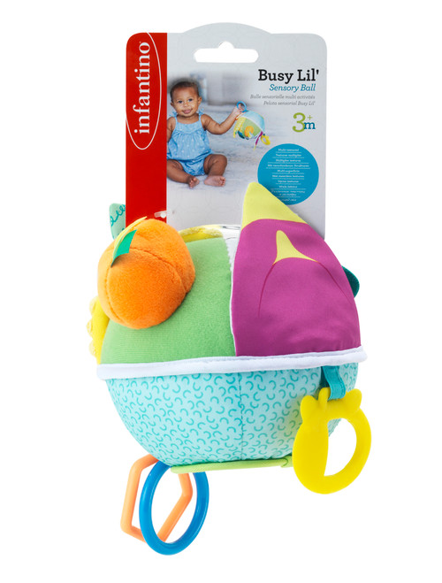 INFANTINO BUSY LIL SENSORY BALL TOY FOR BABY NAD TODDLERS FROM 3 MONTHS AND ABOVE-MULTICOLOR