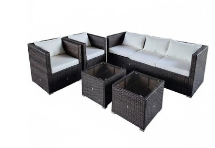 PROCAMP DOHA RATTAN SET 5 PERSON WITH 2 TABLE- Chikili.com