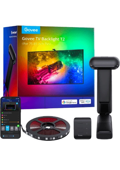 Govee Envisual TV Backlight T2 with Dual Cameras 75"-85"- Chikili.com