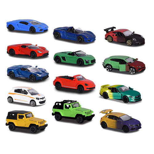 Majorette 13 Piece Miniature Metal Cars Set-Chikili.com