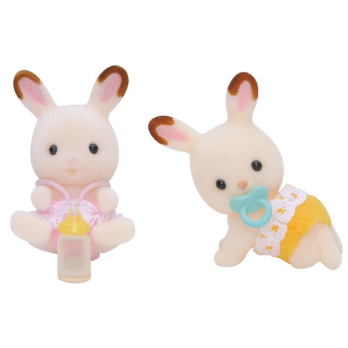 Sylvanian Family Chocolate Rabbit Twins -Chikili.com