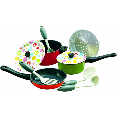 Playgo Colored Tin Metal Cookware -Chikili.com