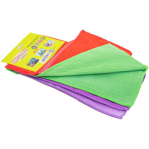 Kitchen Towel-Micro Fiber Terry W/Net(3 In 1)-chikili.com