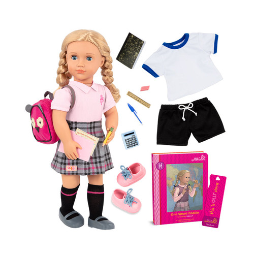 OG Deluxe School Girl Hally Doll, Read & Play Set-chikili.com