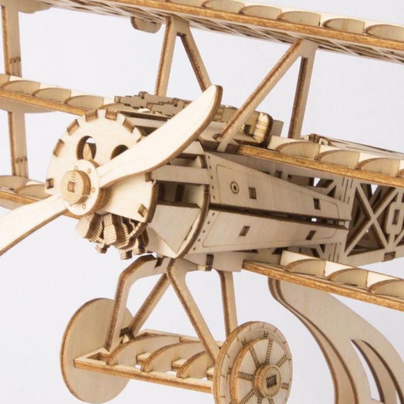 Robotime Bi-Plane TG301 DIY Wooden 3D Puzzle