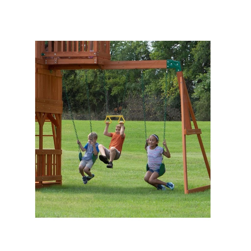 Backyard Discovery Skyfort II Wooden Swing Set 6113 Backyard Discovery Skyfort II Wooden Swing Set 6113