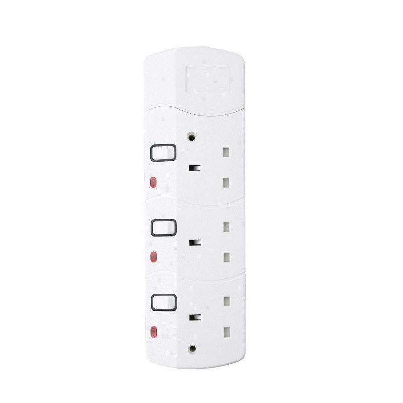 Geepas 3 Way 3 Meter Sockets Extension Board GES4083