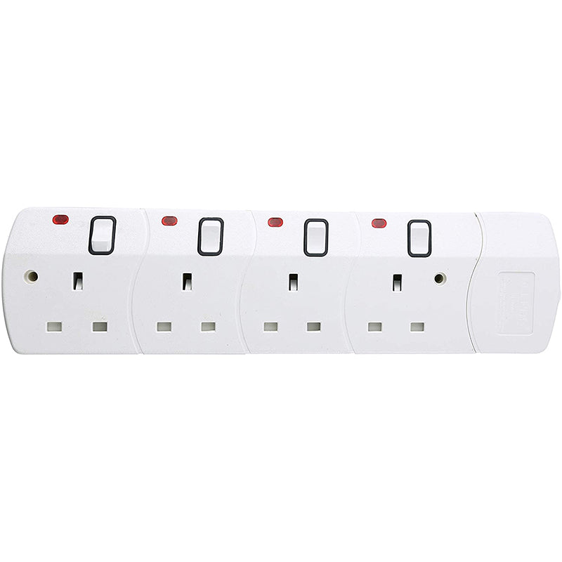 Geepas 4 Way 3 Meter Sockets Extension Board GES4084
