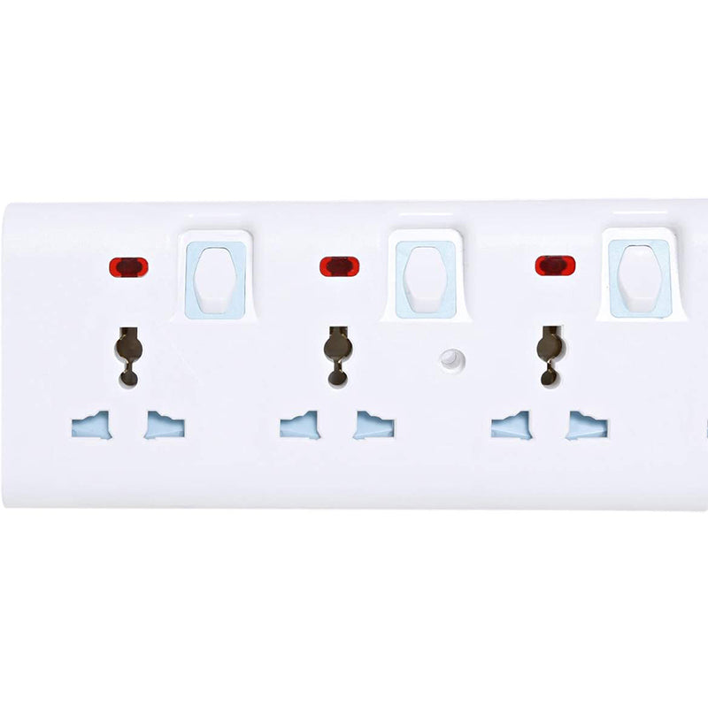 Geepas 6 Way Extension Socket GES4093