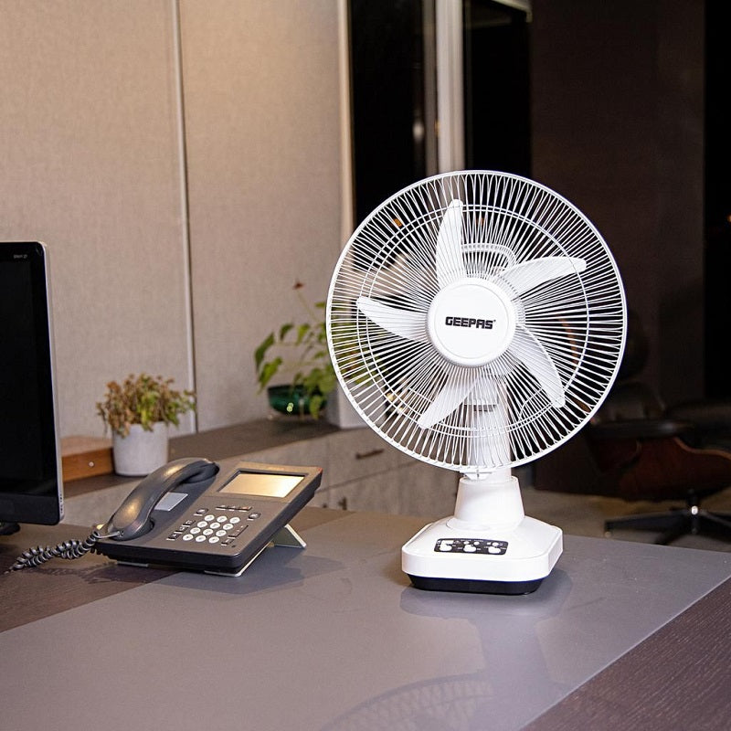 Geepas 12'' Rechargeable Oscillating Fan GF21118