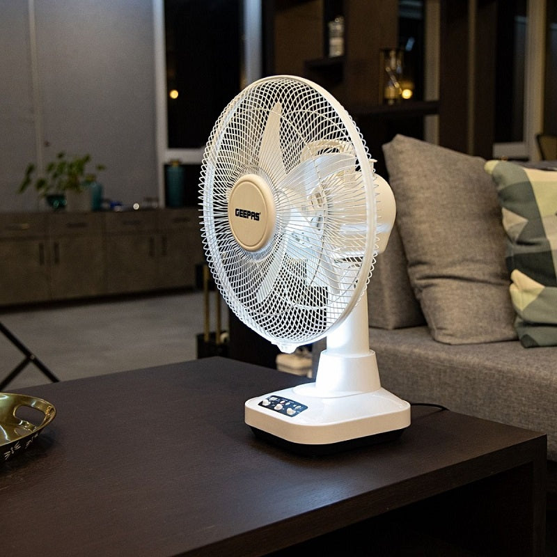 Geepas 12'' Rechargeable Oscillating Fan GF21118