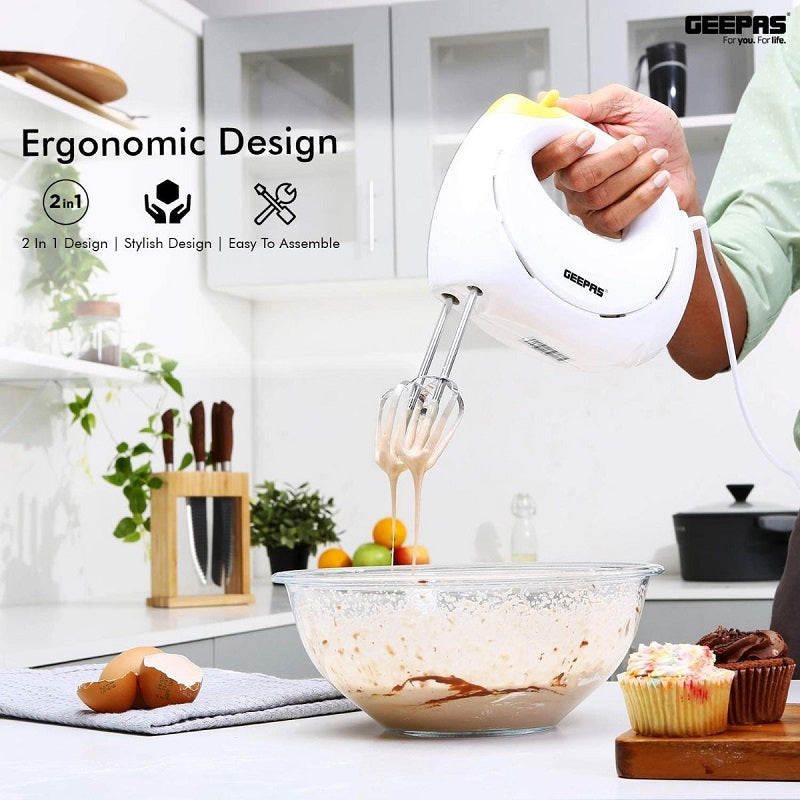 Geepas GHM43012 Professional 150W Electric Handheld Mixer