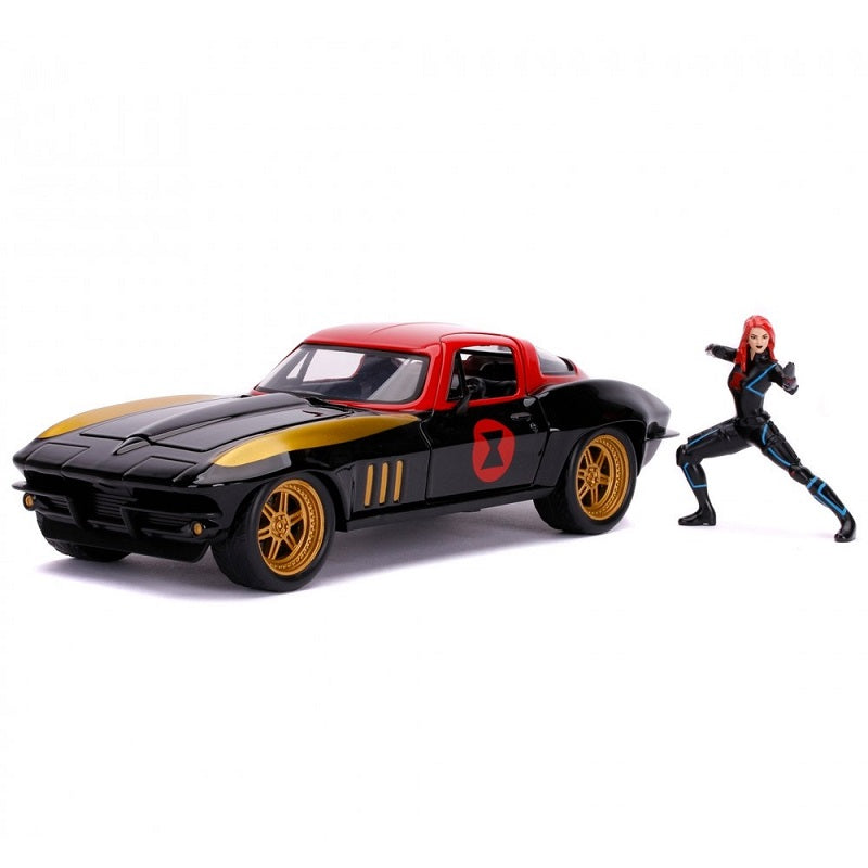 Jada Marvel Black Widow 1966 Chevy 1:24 253225014 Jada Marvel Black Widow 1966 Chevy 1:24 253225014