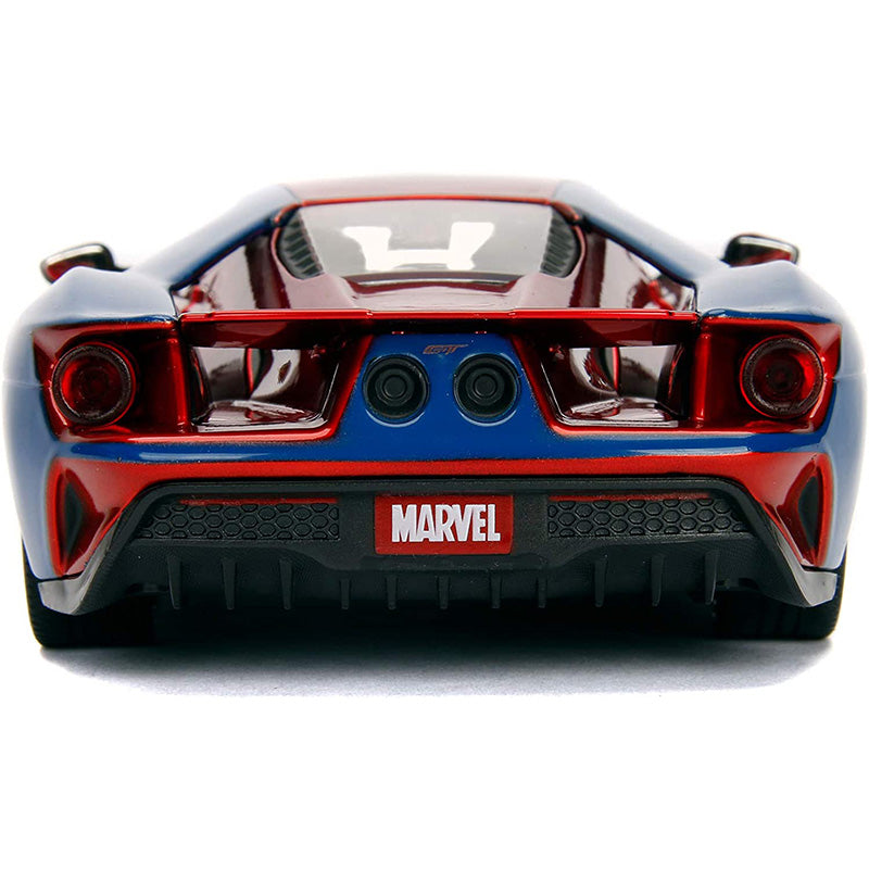 Jada Marvel Spiderman 2017 Ford GT 1:24 253225002 Jada Marvel Spiderman 2017 Ford GT 1:24 253225002