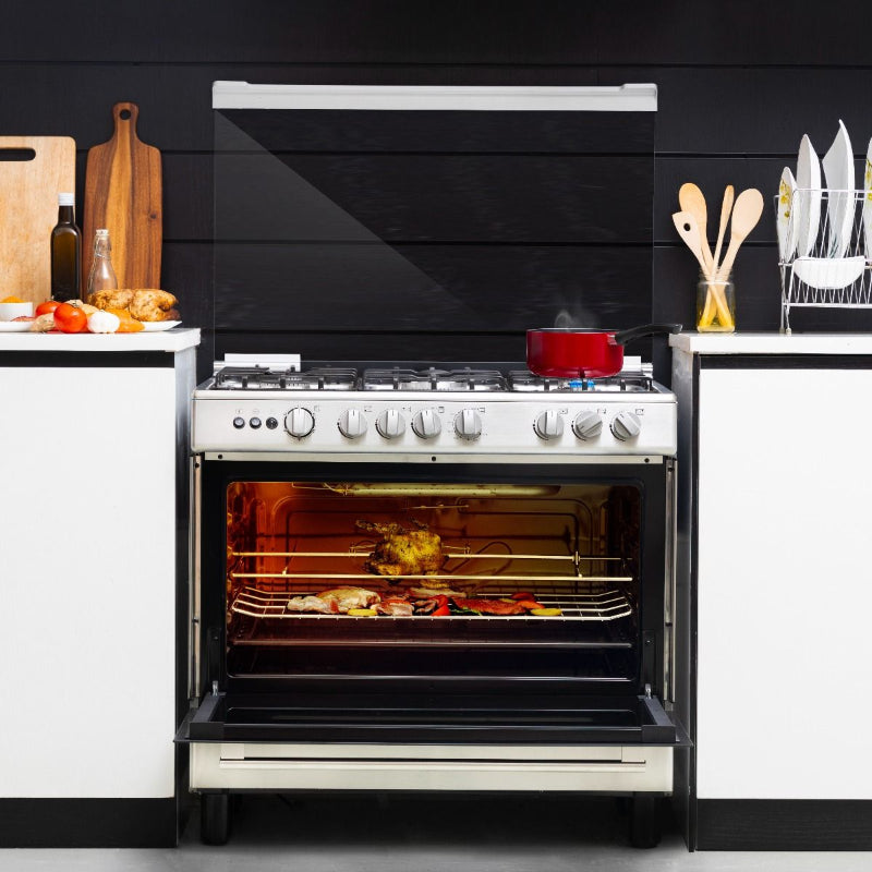 Geepas 5 Burner Cooking Range GCR9061FPSRC