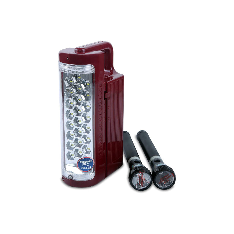 Geepas 2Pcs 3SC Light With Lantern Combo GEFL4141