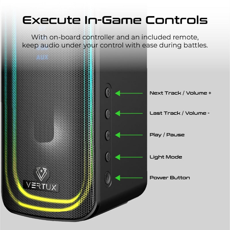 DXB Vertux Gaming Speaker 80W Sonic Thunder