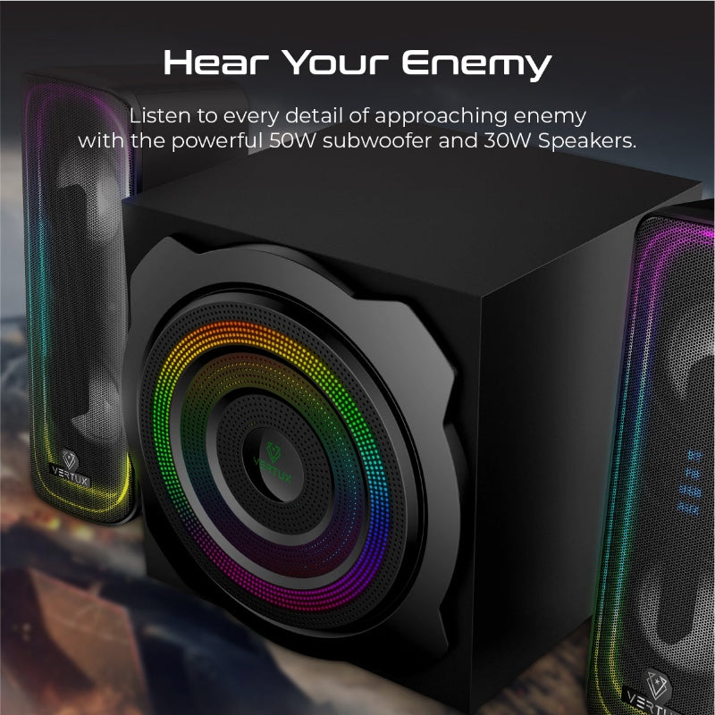 DXB Vertux Gaming Speaker 80W Sonic Thunder