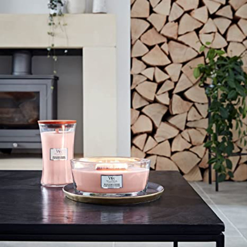 Woodwick Ellipse Jar Pressed Blooms & Patchouli