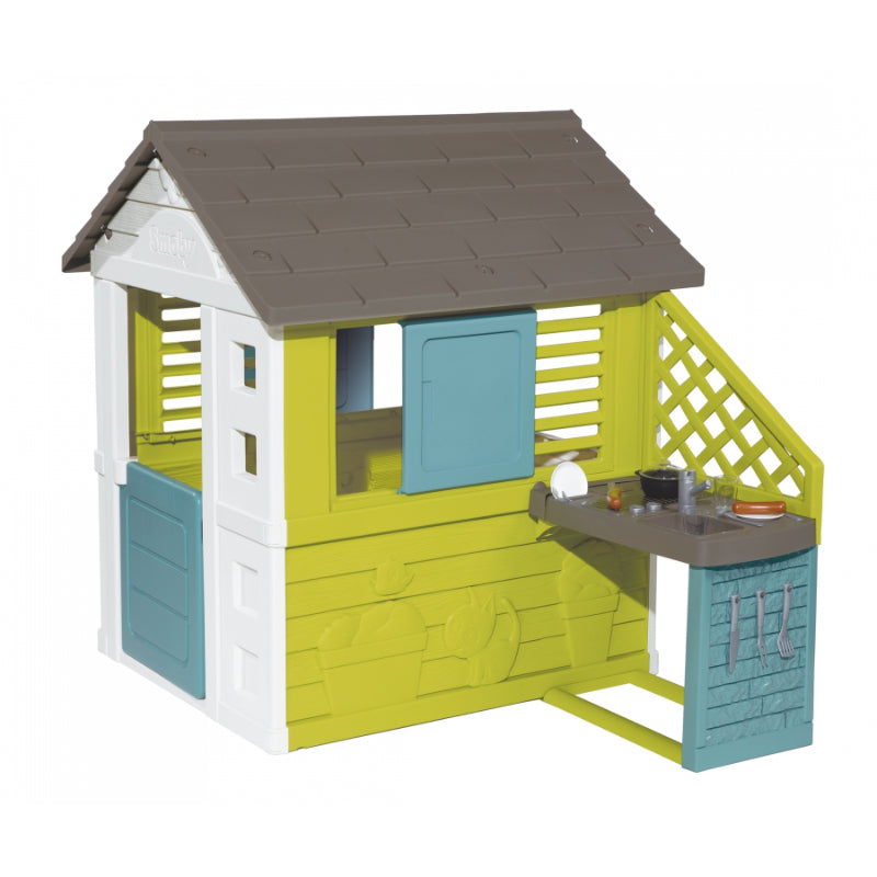 Smoby Pretty Playhouse With Summer Kitchen