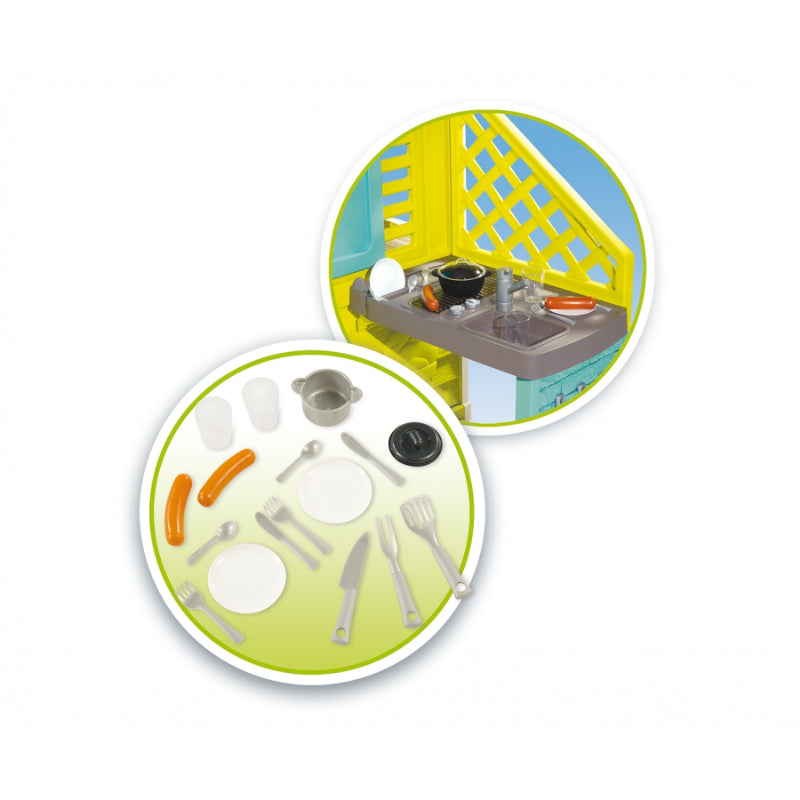 Smoby Pretty Playhouse With Summer Kitchen
