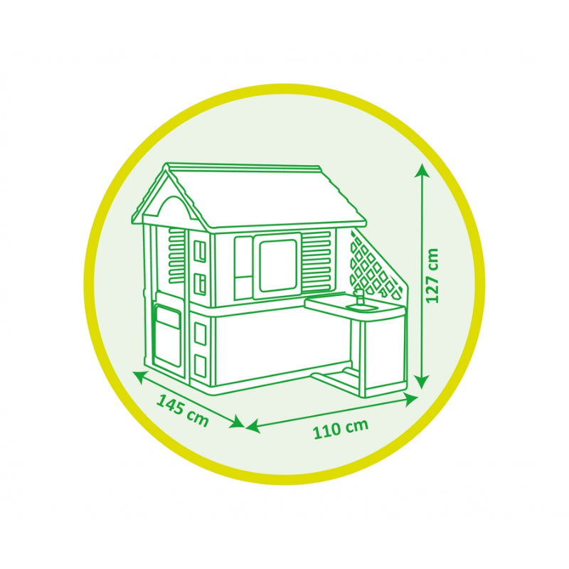 Smoby Pretty Playhouse With Summer Kitchen