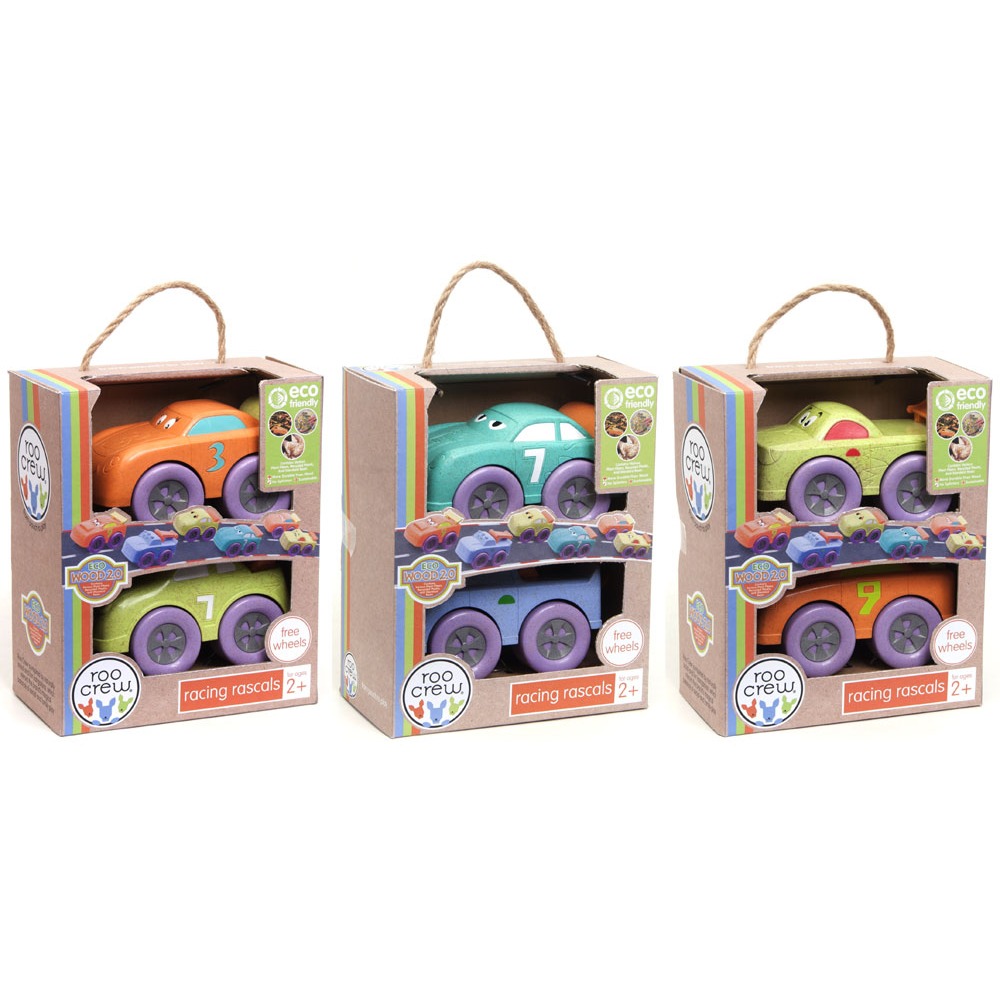 Boley Crew Eco Wood 2.0 Racing Rascals 2 Pack