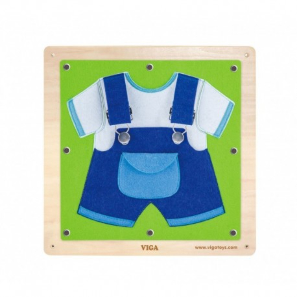 Viga Wall Toy Dressing and Zippering