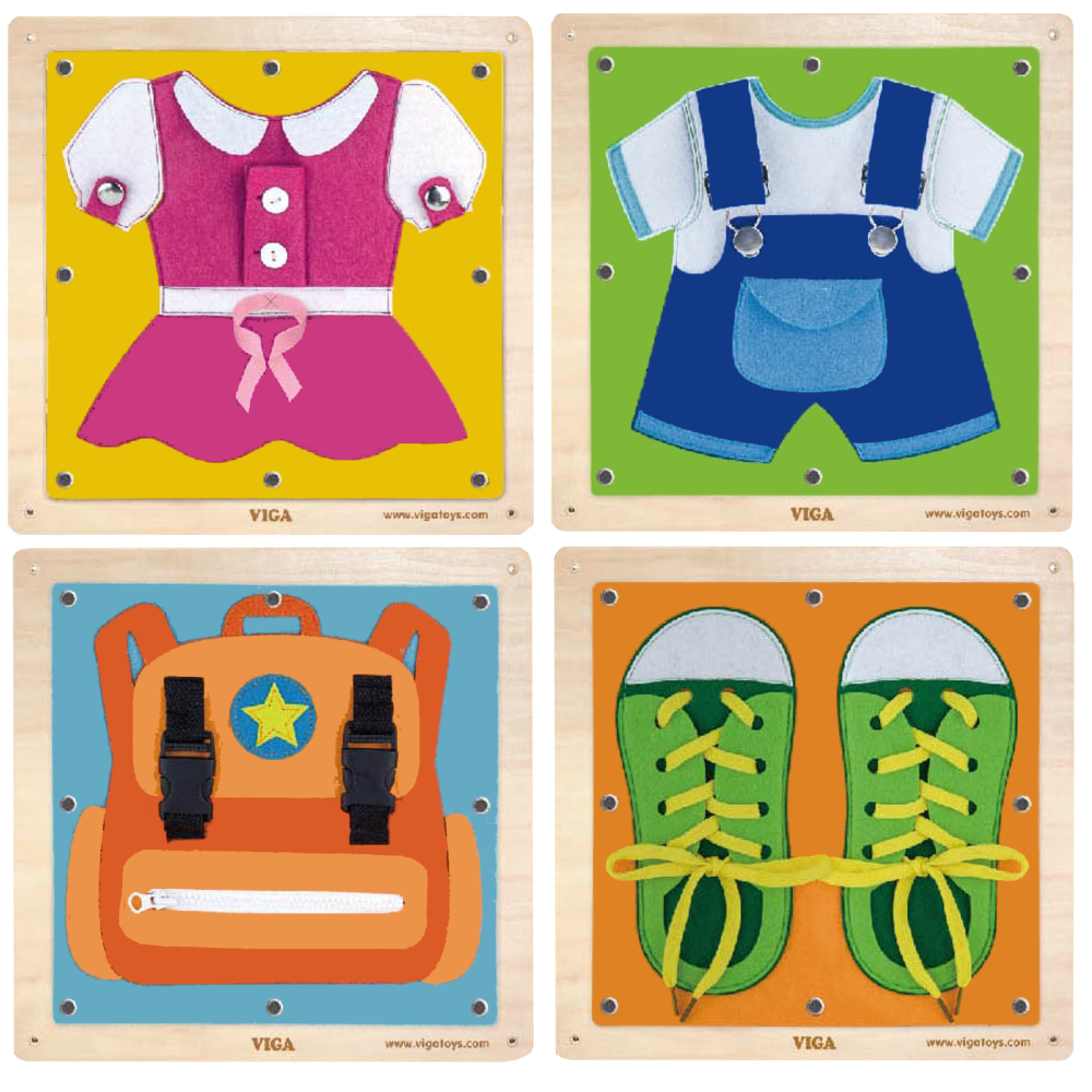 Viga Wall Toy Dressing and Zippering