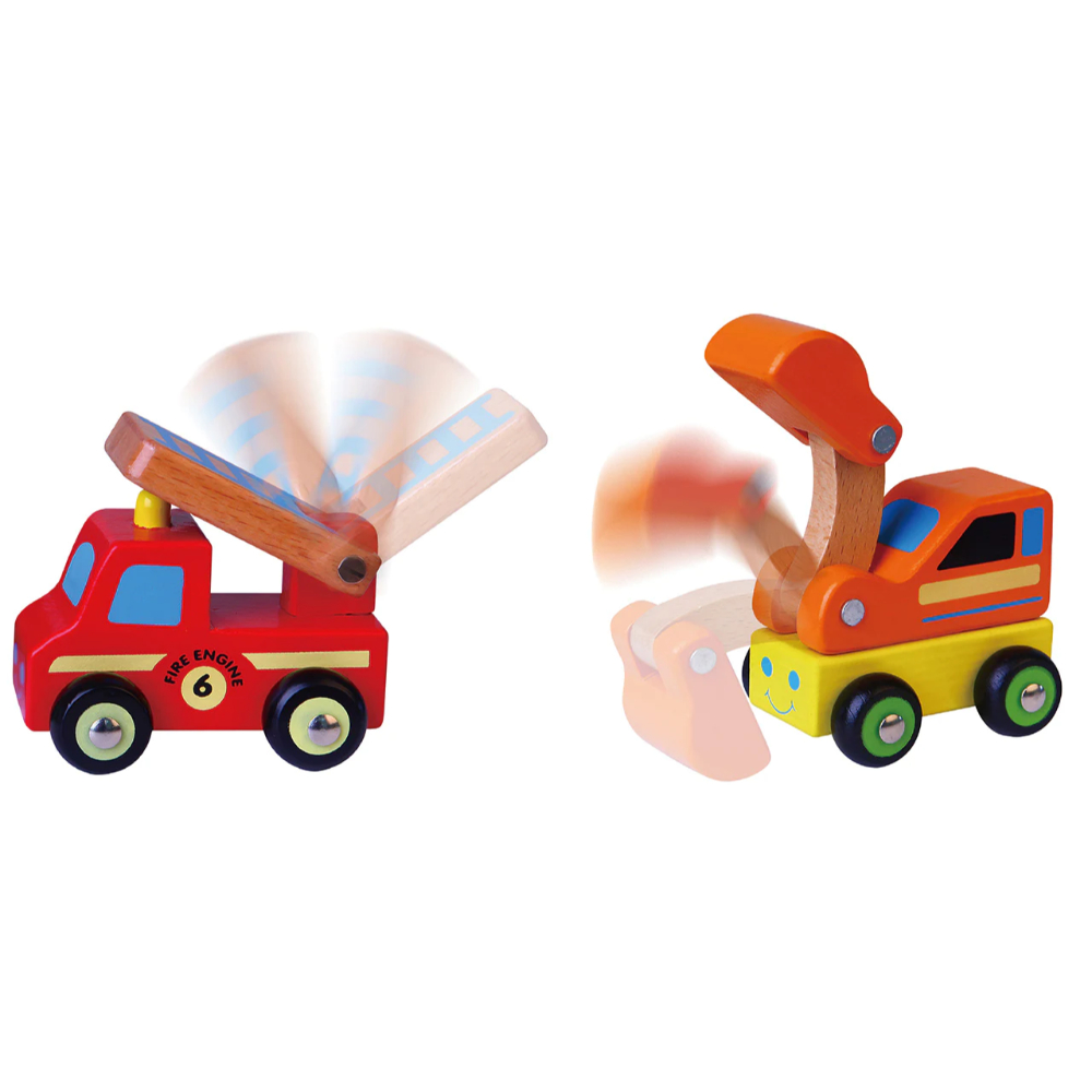 Viga Mini Vehicles Set 6pcs