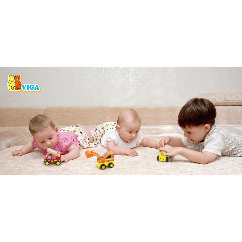 Viga Mini Vehicles Set 6pcs