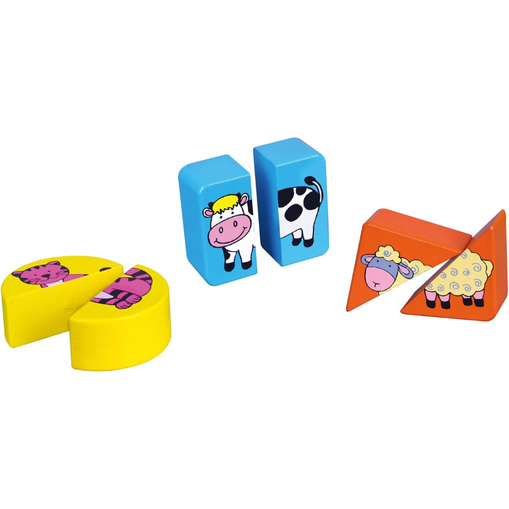 Viga Shape Block Puzzle Farm Animals