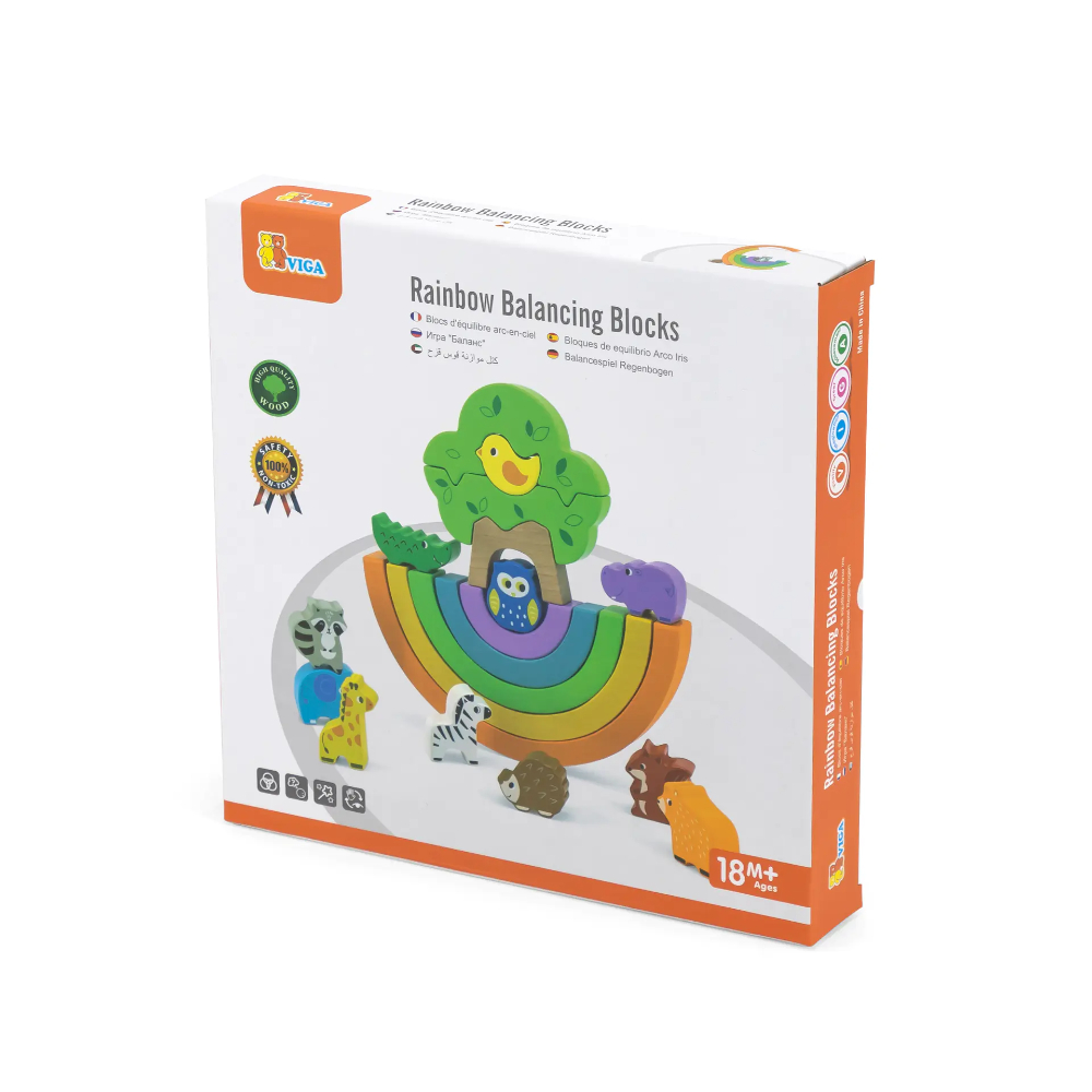 Viga Rainbow Balancing Blocks