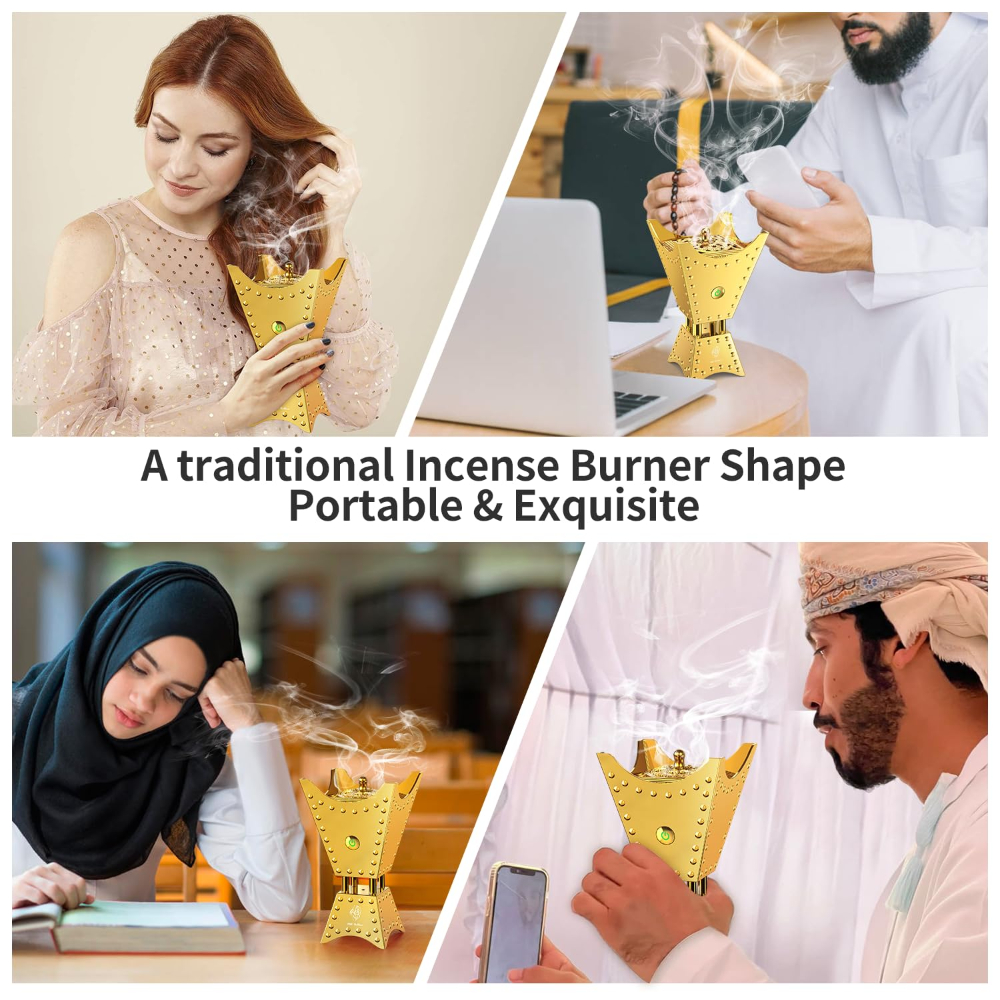 Arabian Rechargeable Incense Oud Bukhoor Burner