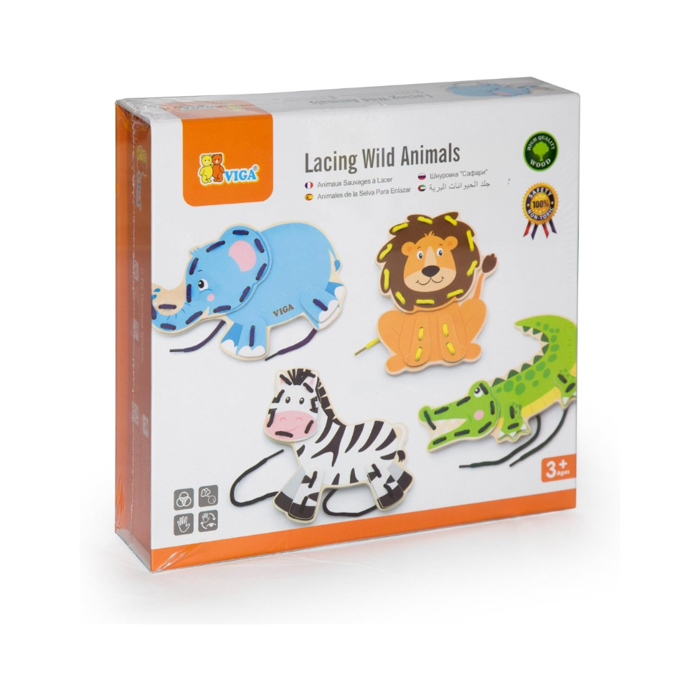 Viga Lacing Wild Animals