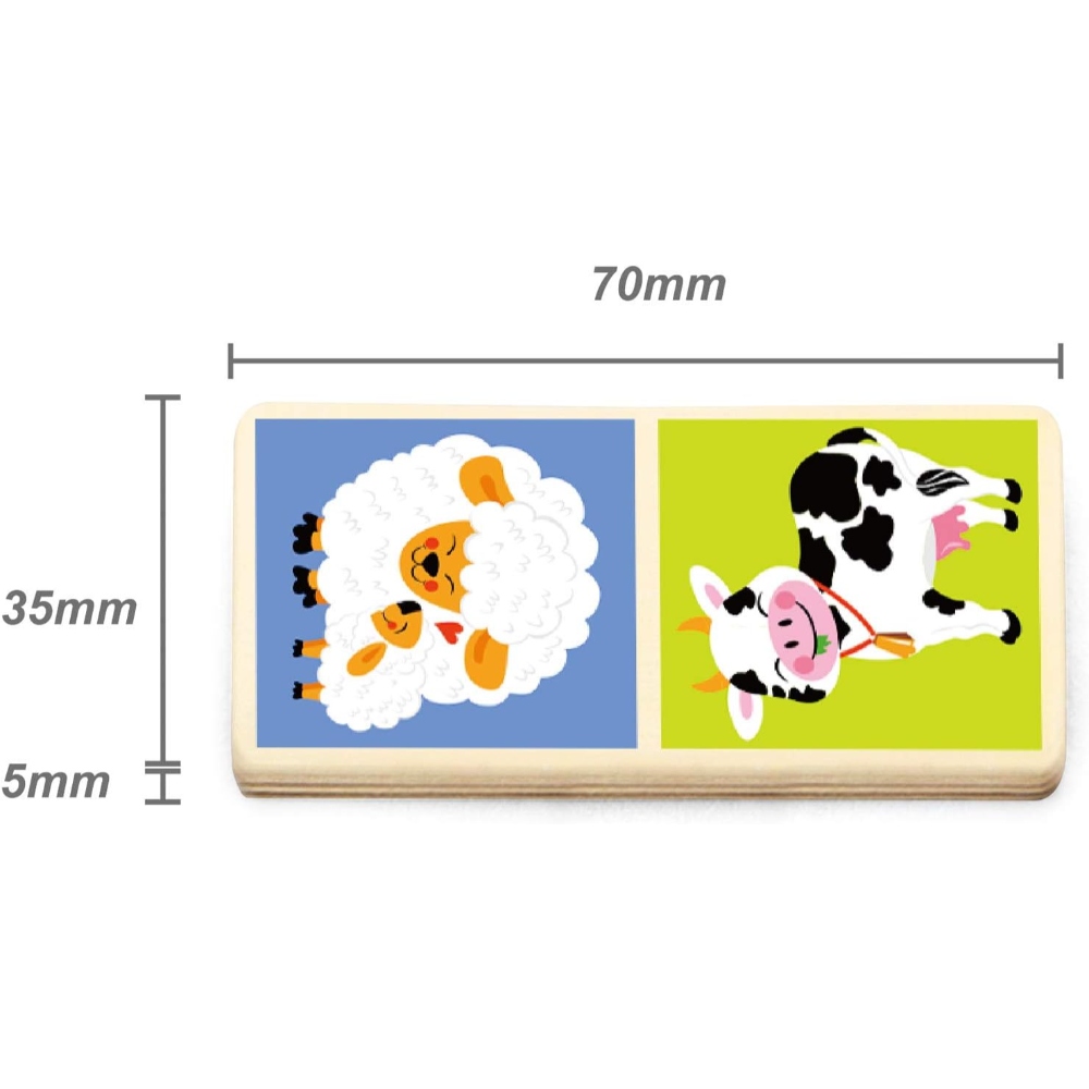 Viga Dominoes Farm Animals
