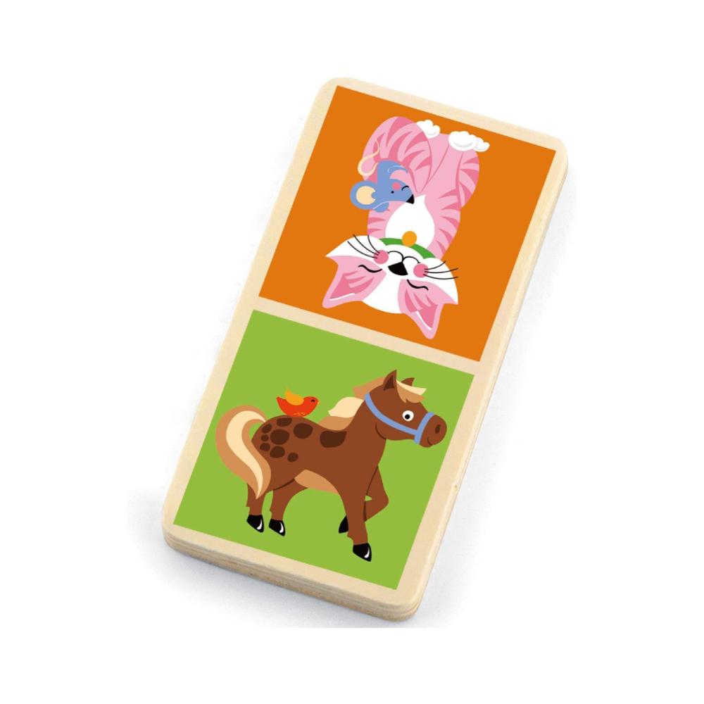 Viga Dominoes Farm Animals