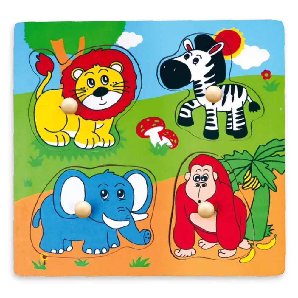 Viga Flat Puzzle Wild Animals