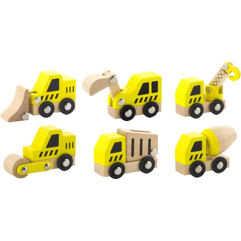 Viga Construction Vehicles 6pcs Set
