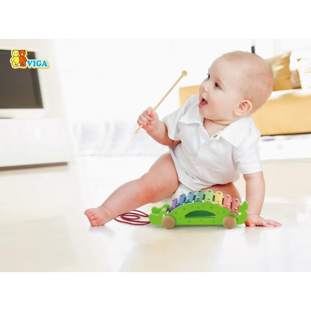 Viga Pull Along Xylophone Croc