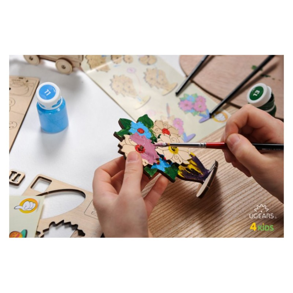 UGEARS Coloring Model UG10008 Bouquet