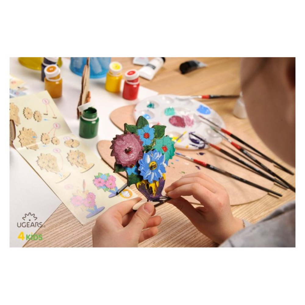 UGEARS Coloring Model UG10008 Bouquet