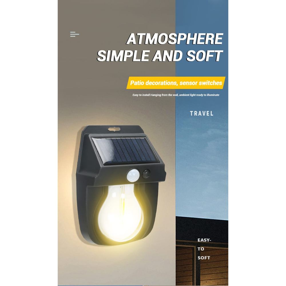 Solar Sensor Single Wall Light